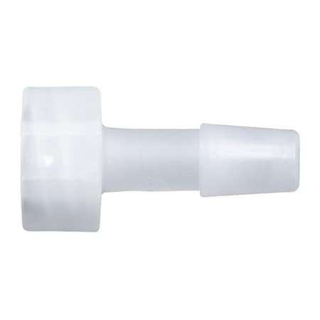 Cole Parmer Luer to Hose Barb Fitting, Straight Adapter, Ntrl Kynar, Cleanroom, Lrg Bore M Luerx5/16in ID; 10PK LBM-5NK7-QC